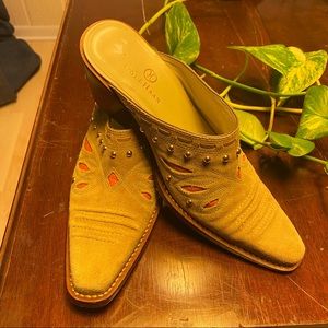 Cole Haan Western Slides Studded Cowboy Mules 7